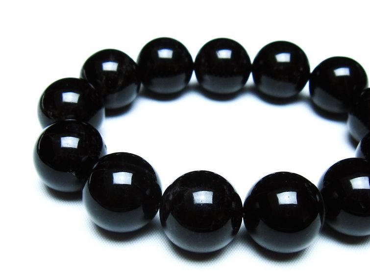 モリオン 黒水晶 ブレスレット 18mm 一点物 メール便可 [M便 1/10] 111-46385