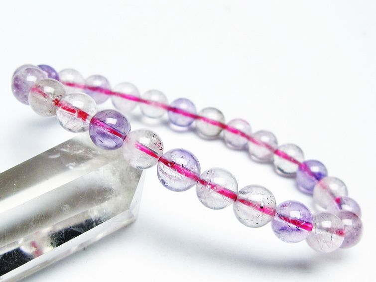 スーパーセブン ブレスレット セイクリッドセブン 8mm 一点物 メール便可 [M便 1/10] 111-46690