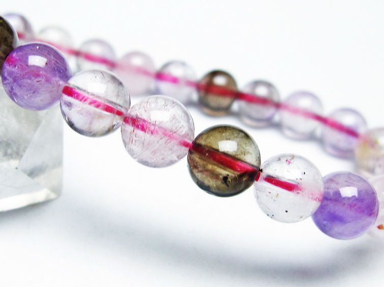 スーパーセブン ブレスレット セイクリッドセブン 8mm 一点物 メール便可 [M便 1/10] 111-46697