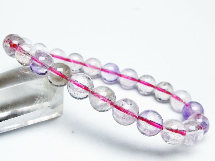 スーパーセブン ブレスレット セイクリッドセブン 8mm 一点物 メール便可 [M便 1/10] 111-46708
