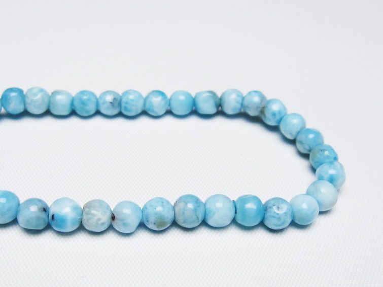 ラリマー ブレスレット 5mm 一点物 メール便可 [M便 1/10] 111-47831