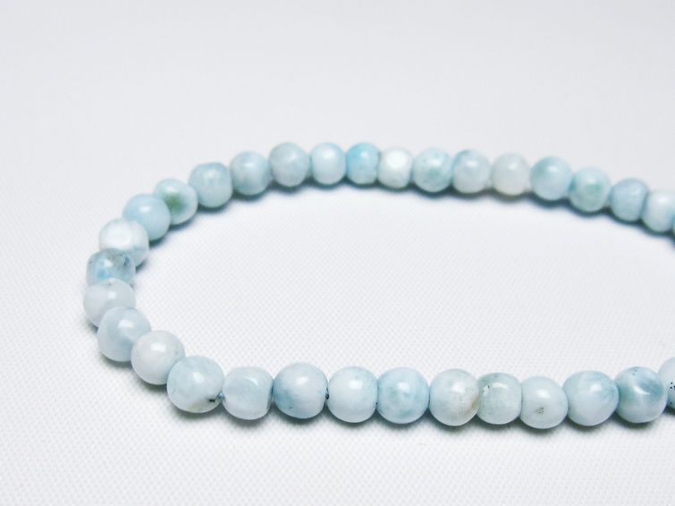 ラリマー ブレスレット 5mm 一点物 メール便可 [M便 1/10] 111-47832