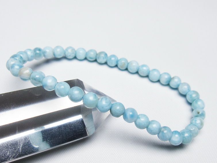 ラリマー ブレスレット 5mm 一点物 メール便可 [M便 1/10] 111-47833