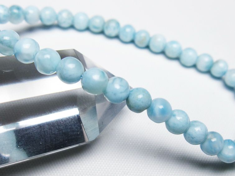 ラリマー ブレスレット 5mm 一点物 メール便可 [M便 1/10] 111-47833