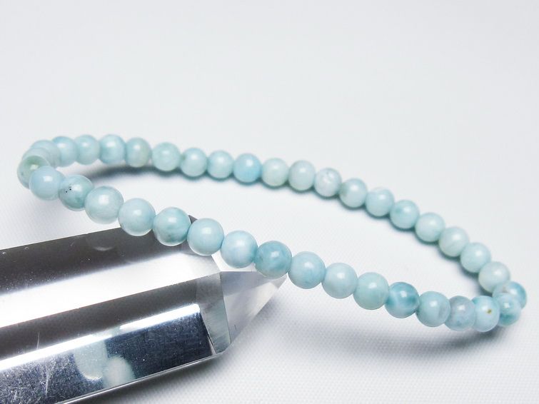 ラリマー ブレスレット 5mm 一点物 メール便可 [M便 1/10] 111-47834 [sold out]