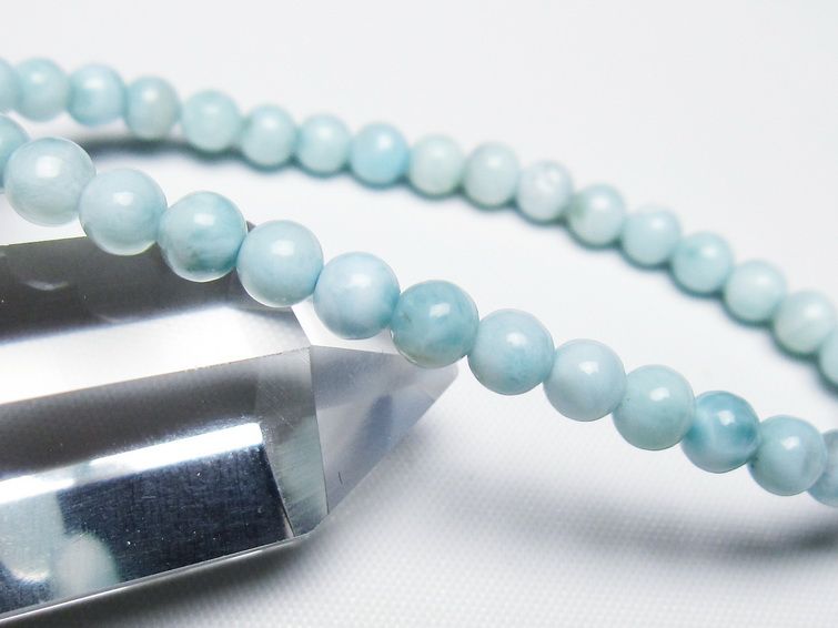 ラリマー ブレスレット 5mm 一点物 メール便可 [M便 1/10] 111-47834 [sold out]