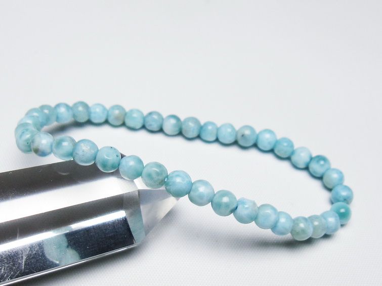 ラリマー ブレスレット 5mm 一点物 メール便可 [M便 1/10] 111-47835 [sold out]