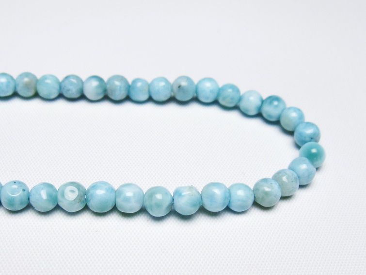 ラリマー ブレスレット 5mm 一点物 メール便可 [M便 1/10] 111-47835 [sold out]