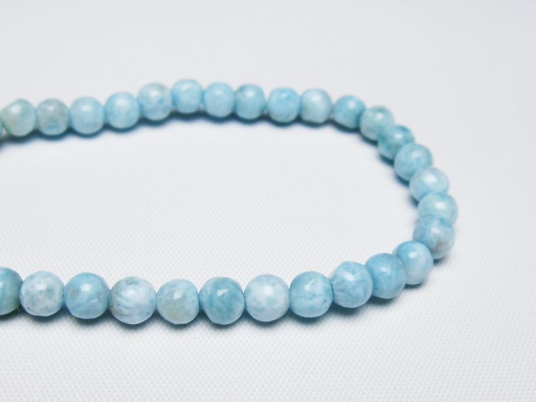 ラリマー ブレスレット 5mm 一点物 メール便可 [M便 1/10] 111-47836