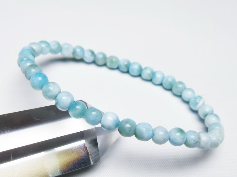 ラリマー ブレスレット 5mm 一点物 メール便可 [M便 1/10] 111-47837 【sold out】