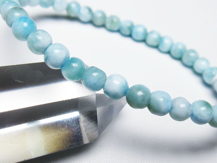ラリマー ブレスレット 5mm 一点物 メール便可 [M便 1/10] 111-47837 【sold out】