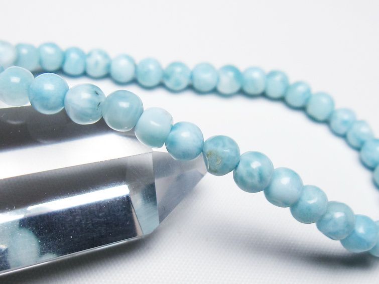 ラリマー ブレスレット 5mm 一点物 メール便可 [M便 1/10] 111-47838