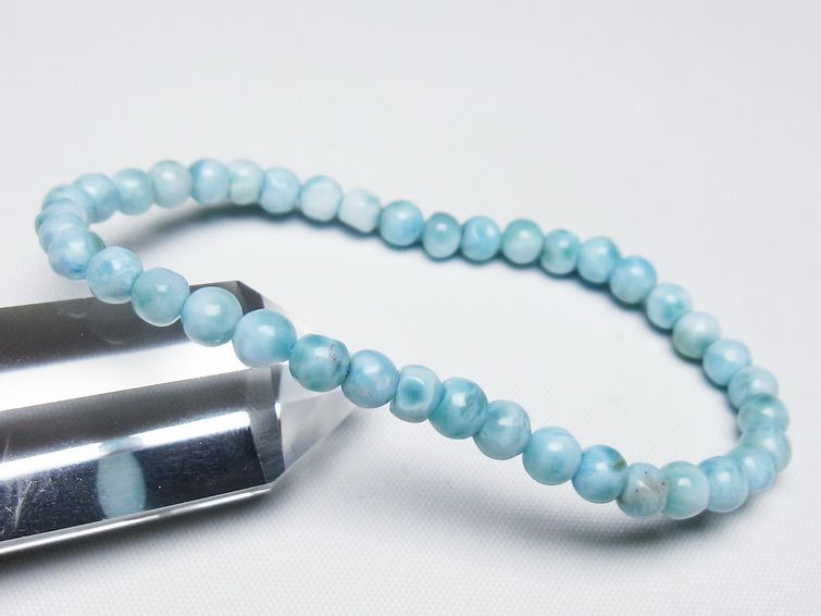 ラリマー ブレスレット 5mm 一点物 メール便可 [M便 1/10] 111-47839 【sold out】