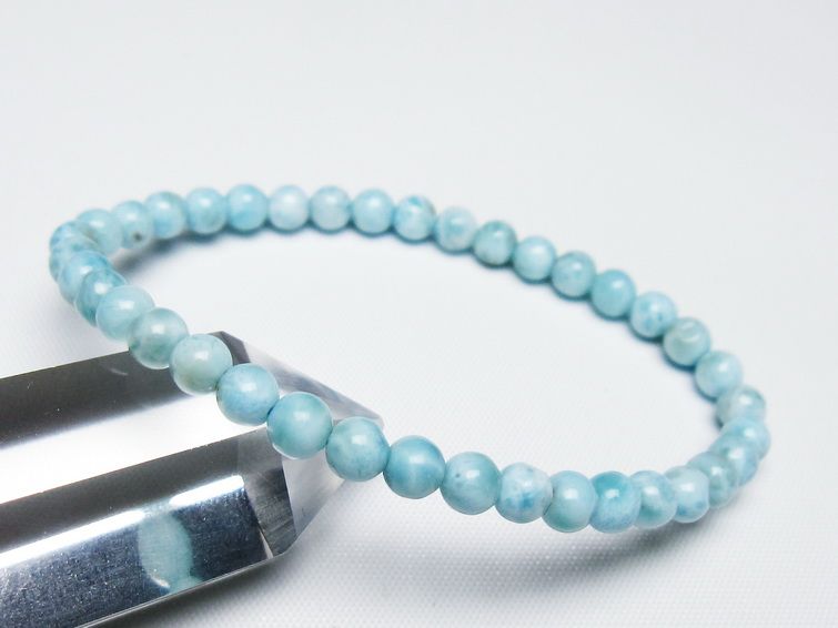 ラリマー ブレスレット 5mm 一点物 メール便可 [M便 1/10] 111-47840