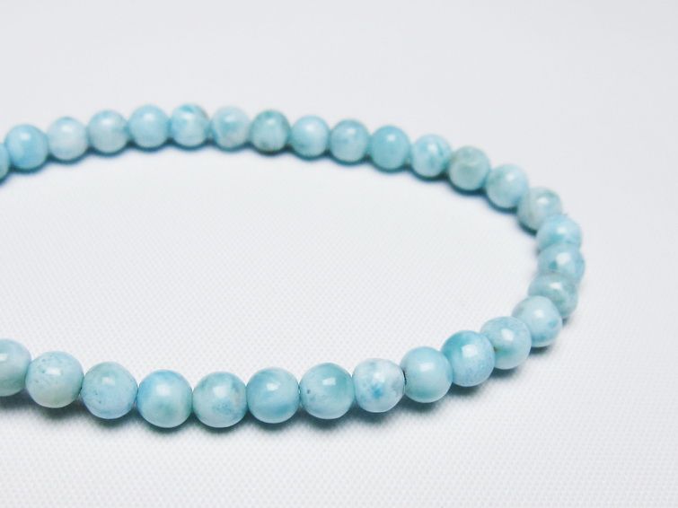 ラリマー ブレスレット 5mm 一点物 メール便可 [M便 1/10] 111-47840