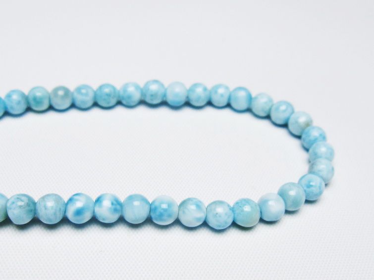 ラリマー ブレスレット 5mm 一点物 メール便可 [M便 1/10] 111-47841