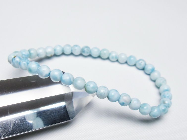 ラリマー ブレスレット 5mm 一点物 メール便可 [M便 1/10] 111-47842