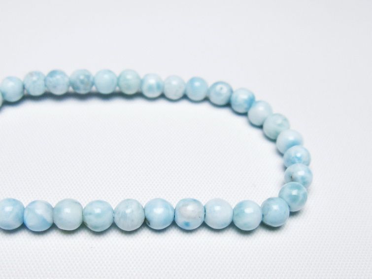 ラリマー ブレスレット 5mm 一点物 メール便可 [M便 1/10] 111-47842