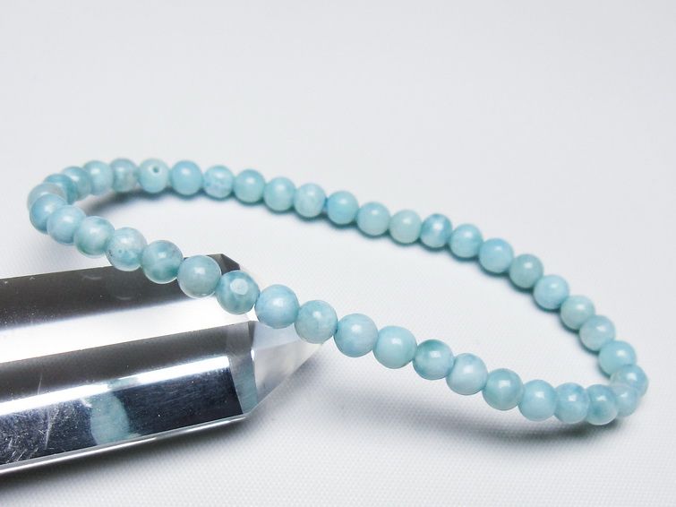 ラリマー ブレスレット 5mm 一点物 メール便可 [M便 1/10] 111-47843