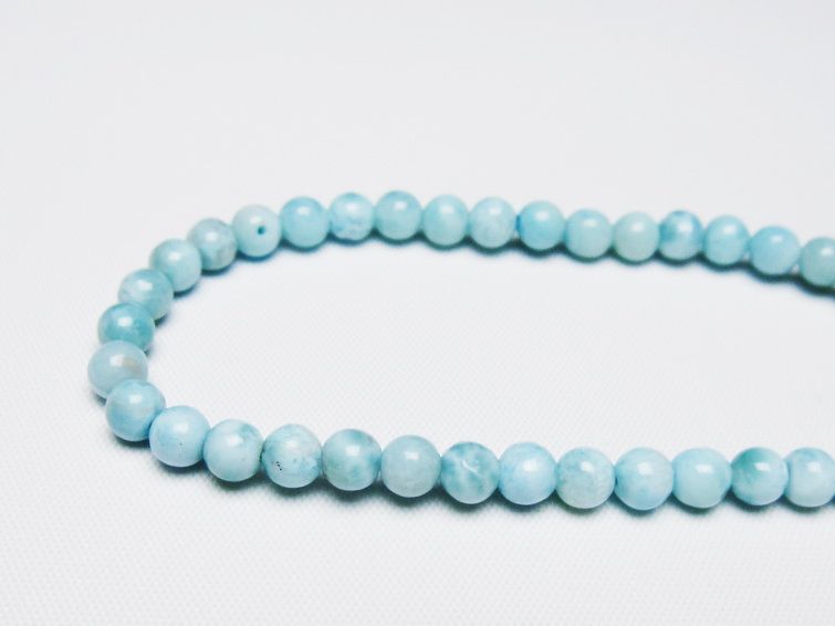 ラリマー ブレスレット 5mm 一点物 メール便可 [M便 1/10] 111-47843