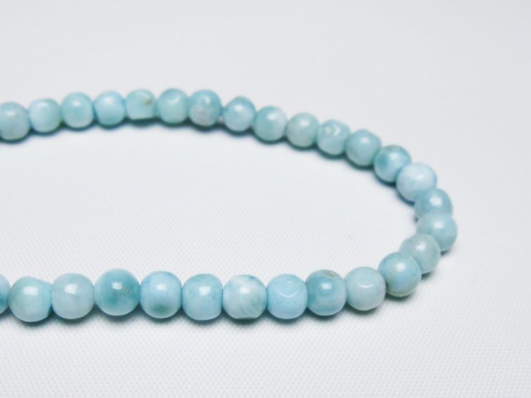 ラリマー ブレスレット 5mm 一点物 メール便可 [M便 1/10] 111-47844 [sold out]