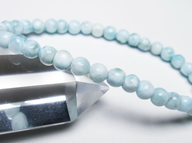 ラリマー ブレスレット 5mm 一点物 メール便可 [M便 1/10] 111-47845 [sold out]