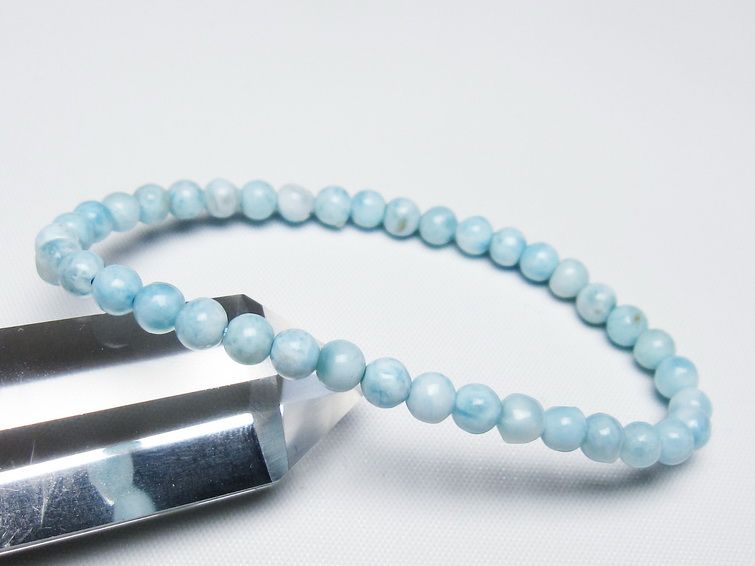 ラリマー ブレスレット 5mm 一点物 メール便可 [M便 1/10] 111-47846