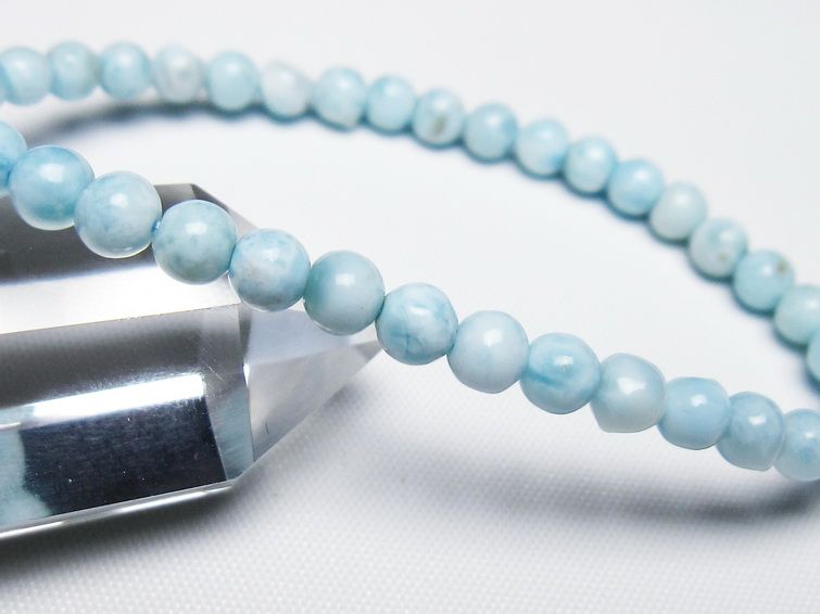 ラリマー ブレスレット 5mm 一点物 メール便可 [M便 1/10] 111-47846