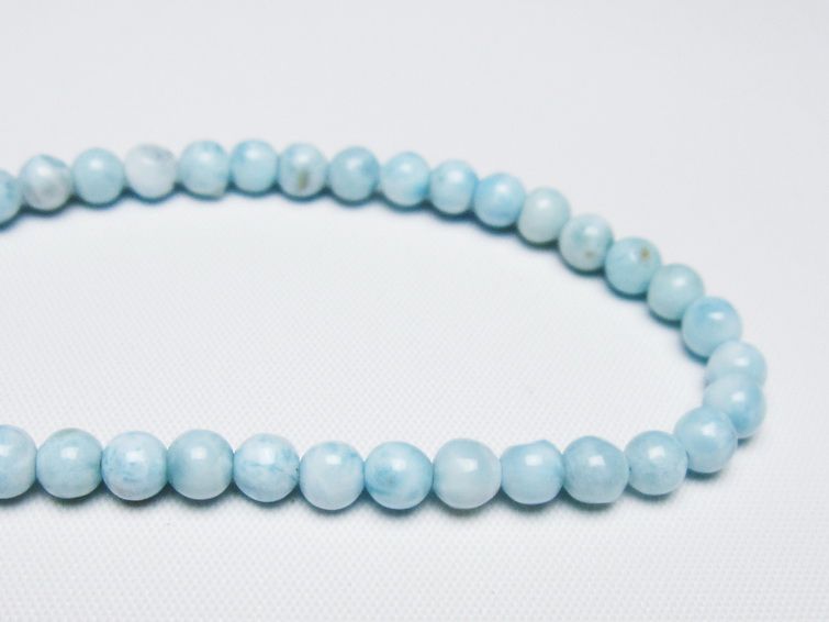 ラリマー ブレスレット 5mm 一点物 メール便可 [M便 1/10] 111-47846