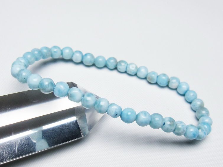ラリマー ブレスレット 5mm 一点物 メール便可 [M便 1/10] 111-47847 [sold out]