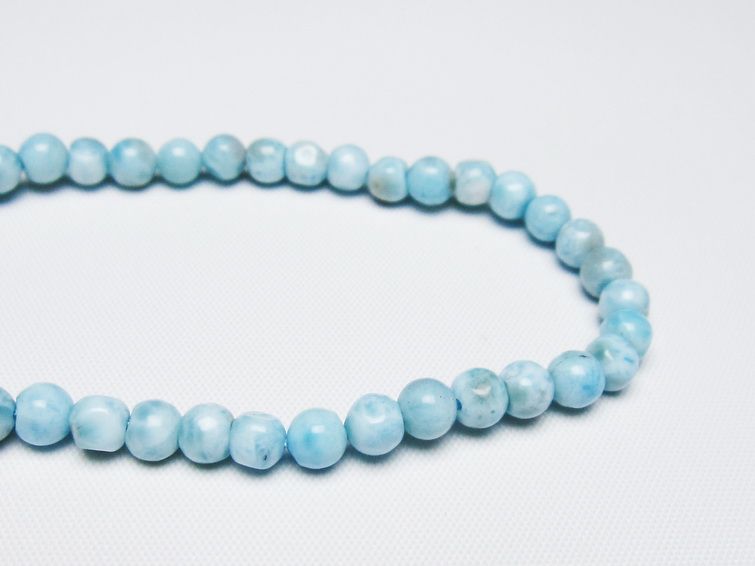 ラリマー ブレスレット 5mm 一点物 メール便可 [M便 1/10] 111-47847 [sold out]