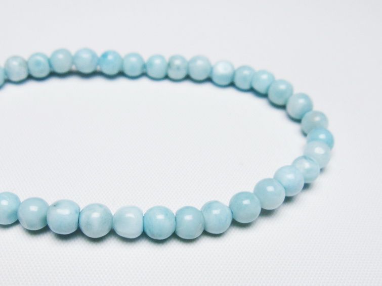 ラリマー ブレスレット 5mm 一点物 メール便可 [M便 1/10] 111-47848