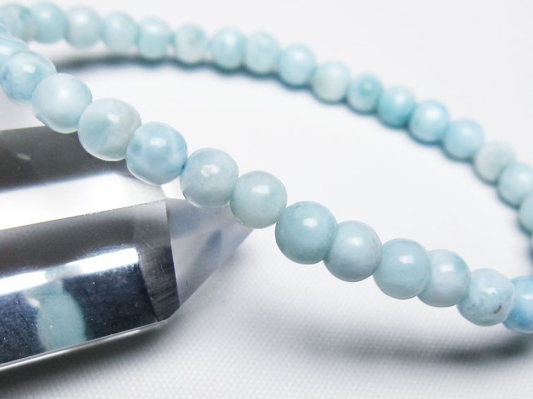 ラリマー ブレスレット 5mm 一点物 メール便可 [M便 1/10] 111-47849 [sold out]