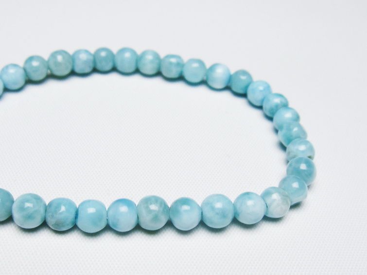 ラリマー ブレスレット 5mm 一点物 メール便可 [M便 1/10] 111-47850