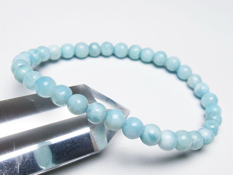 ラリマー ブレスレット 5mm 一点物 メール便可 [M便 1/10] 111-47851