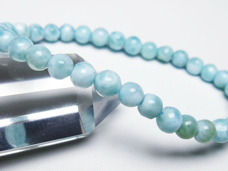 ラリマー ブレスレット 5mm 一点物 メール便可 [M便 1/10] 111-47853 [sold out]