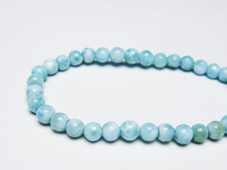 ラリマー ブレスレット 5mm 一点物 メール便可 [M便 1/10] 111-47853 [sold out]