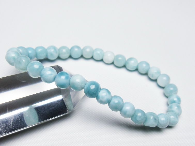 ラリマー ブレスレット 6mm 一点物 メール便可 [M便 1/10] 111-47856