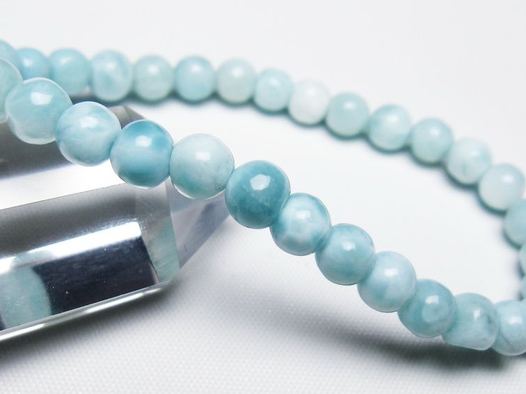 ラリマー ブレスレット 6mm 一点物 メール便可 [M便 1/10] 111-47856