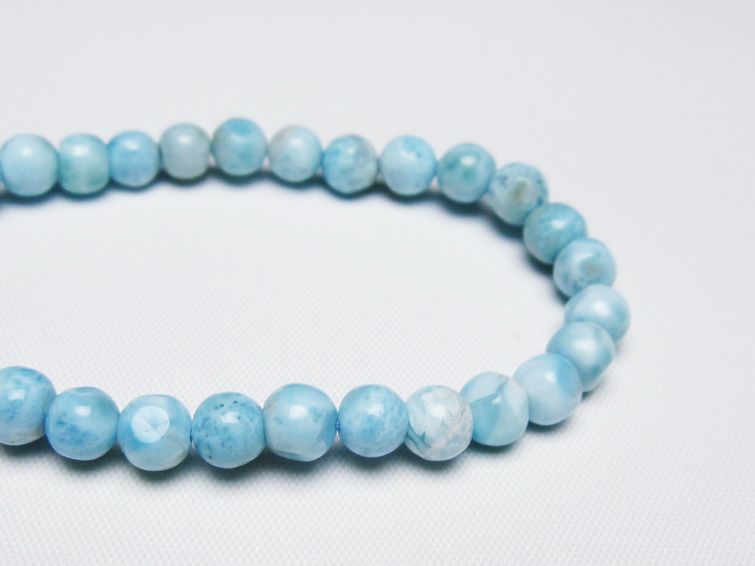 ラリマー ブレスレット 6mm 一点物 メール便可 [M便 1/10] 111-47857