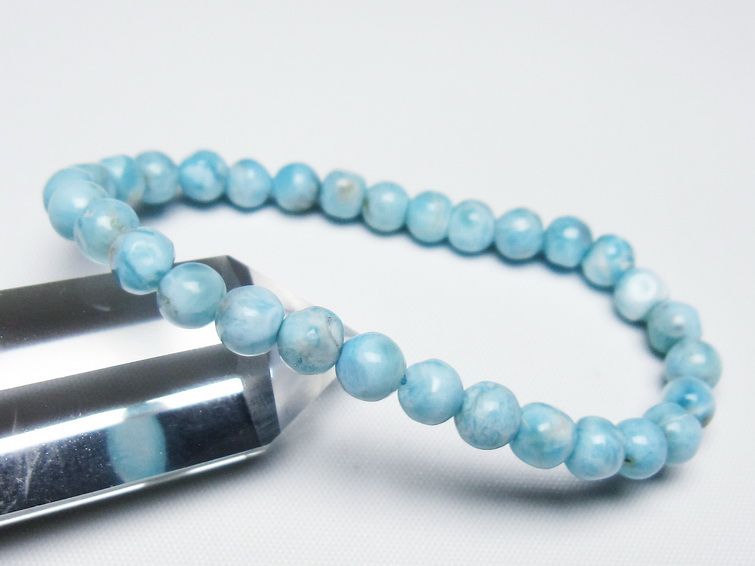 ラリマー ブレスレット 6mm 一点物 メール便可 [M便 1/10] 111-47858