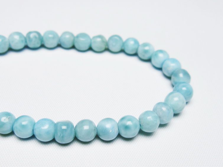 ラリマー ブレスレット 6mm 一点物 メール便可 [M便 1/10] 111-47864