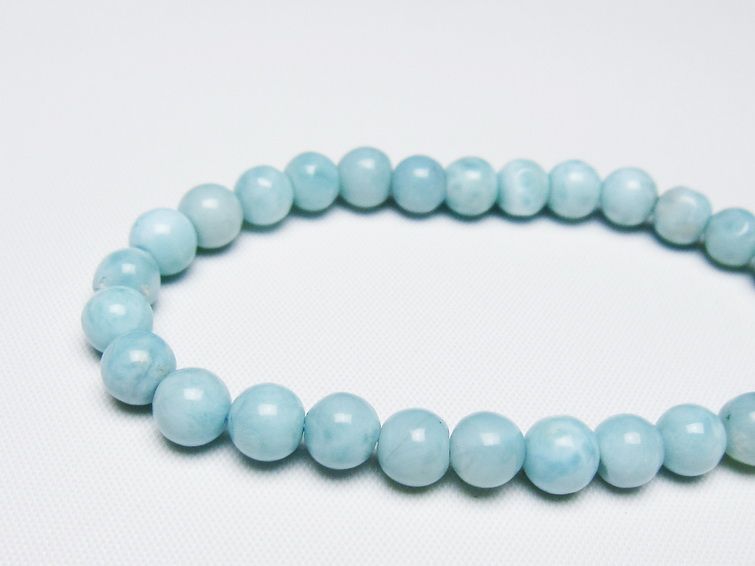 ラリマー ブレスレット 6mm 一点物 メール便可 [M便 1/10] 111-47866