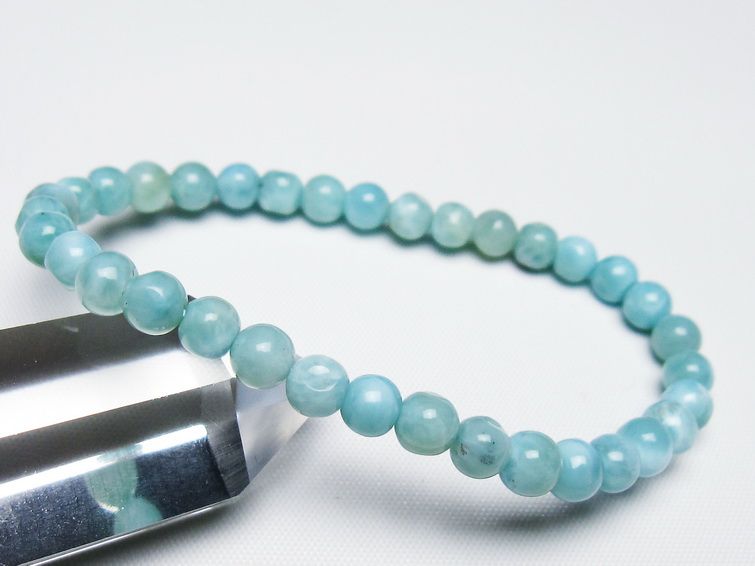 ラリマー ブレスレット 5mm 一点物 メール便可 [M便 1/10] 111-47869