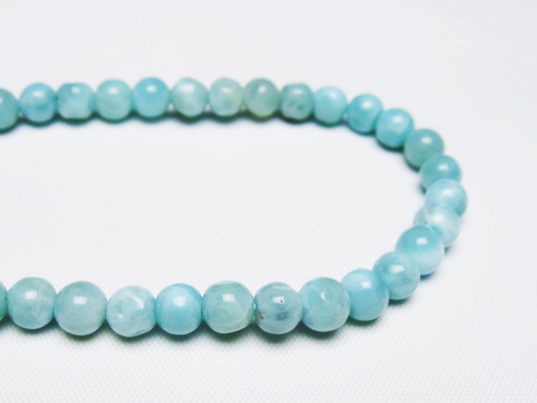 ラリマー ブレスレット 5mm 一点物 メール便可 [M便 1/10] 111-47869
