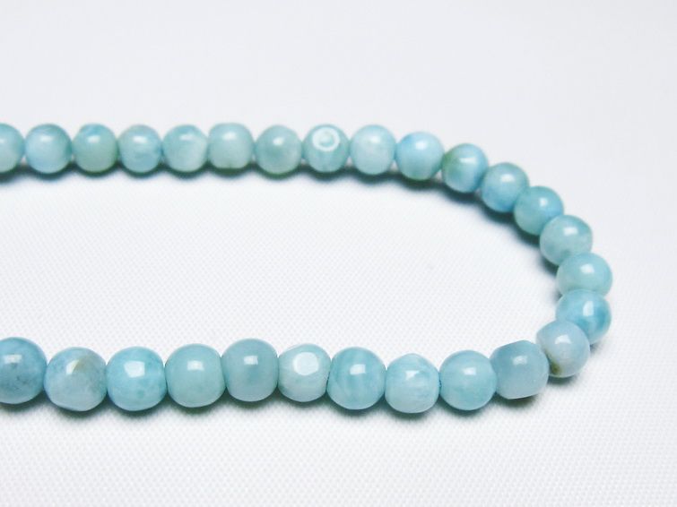 ラリマー ブレスレット 5mm 一点物 メール便可 [M便 1/10] 111-47870