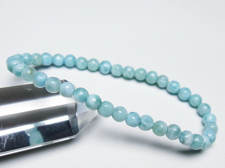 ラリマー ブレスレット 5mm 一点物 メール便可 [M便 1/10] 111-47871
