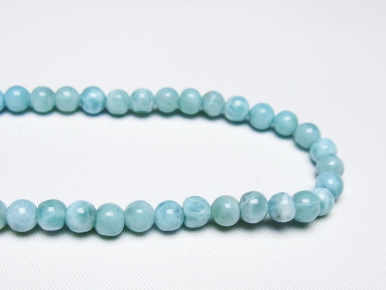 ラリマー ブレスレット 5mm 一点物 メール便可 [M便 1/10] 111-47871