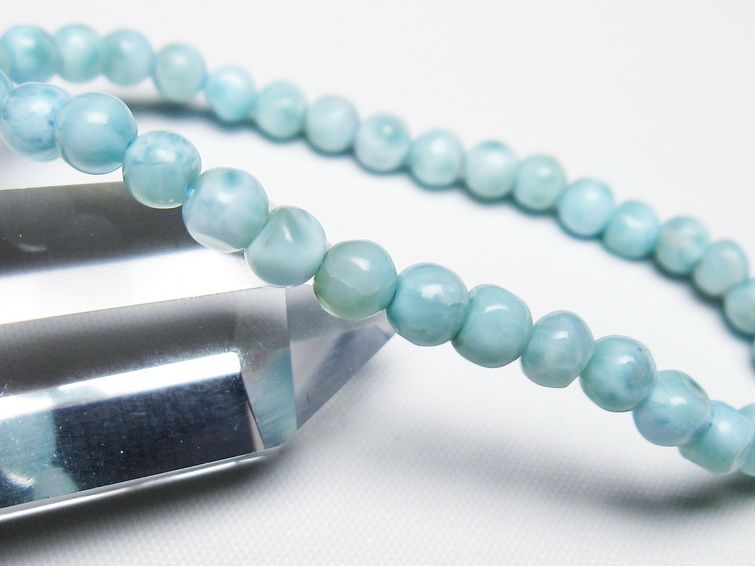 ラリマー ブレスレット 5mm 一点物 メール便可 [M便 1/10] 111-47872