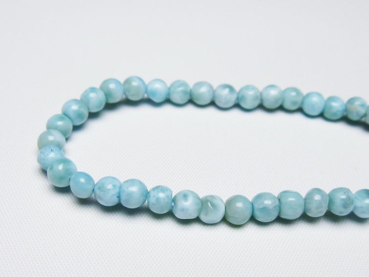ラリマー ブレスレット 5mm 一点物 メール便可 [M便 1/10] 111-47872